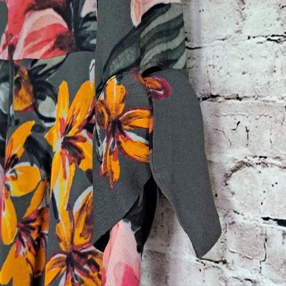 Soft Surroundings Provencia Floral Dress PS Handkerchief Hemline - Picture 7 of 10